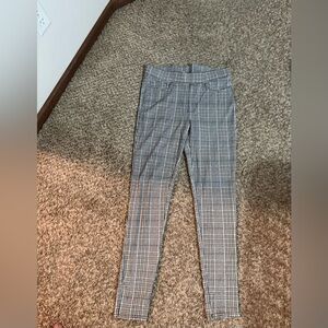 Seven7 Black and White Plaid Jeggings